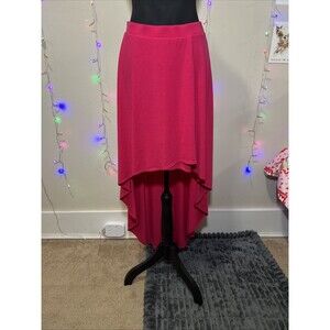 Joe B by Joe Benbasset Women Pink Casual Skirt High Low L